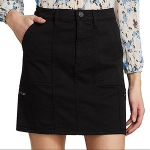 New Joie Saks Fifth Avenue Skirt Jean Black Mini Size 0